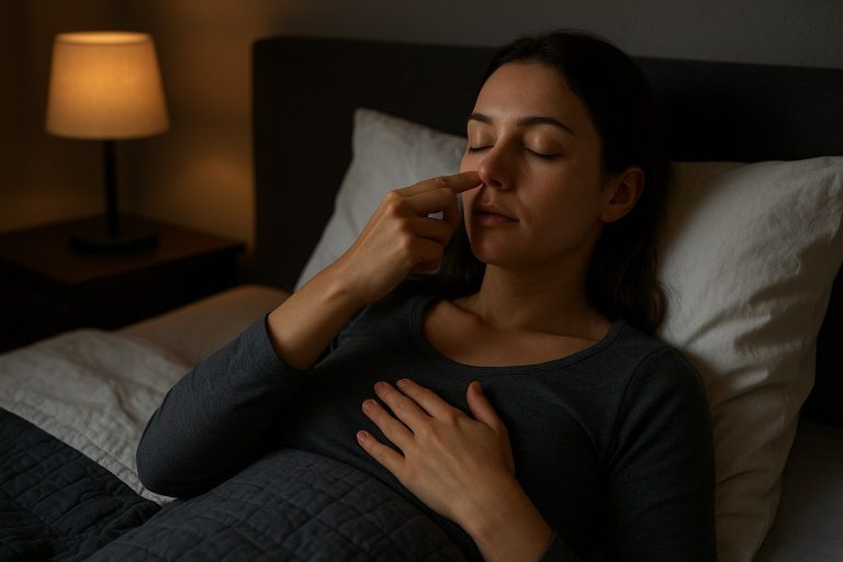 Respiration courte avant le coucher pour favoriser l’endormissement